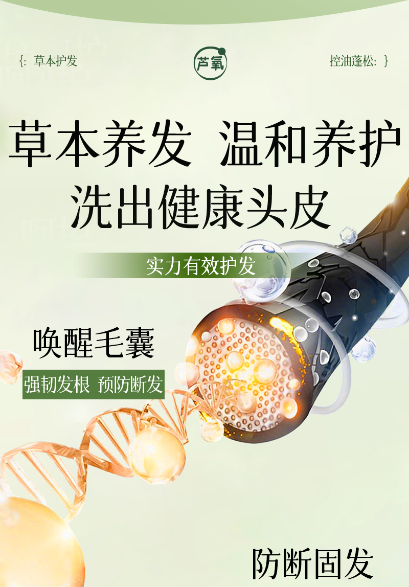 芦氧洗发皂-13控油原理-唤醒毛囊-强韧发根-预防断发