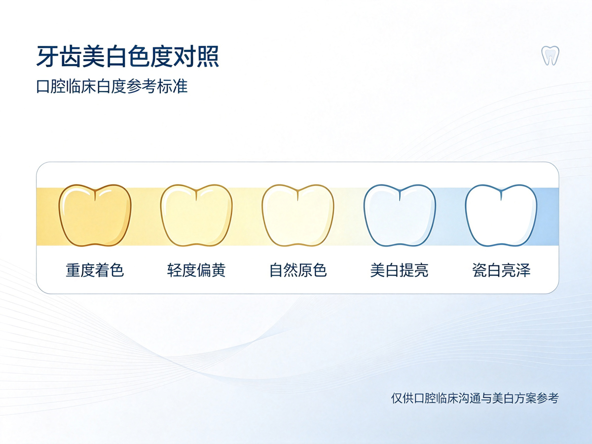 对照-牙齿美白色度